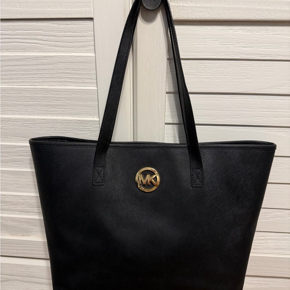 Michael Kors Handbags - Michael Kors Black and Gold Tote